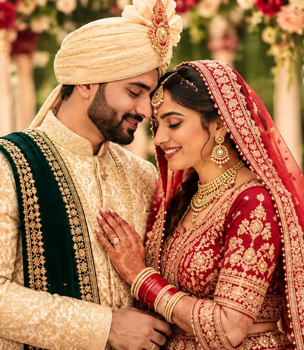 Romantic Indian Wedding Portrait (1)